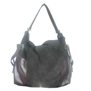L.K. Bennett Brown Leather Suede Shoulder Bag Tote Slouchy Classic Elegant